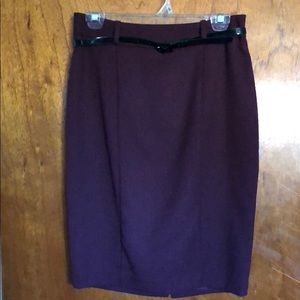 COPY - Maroon skirt with black belt